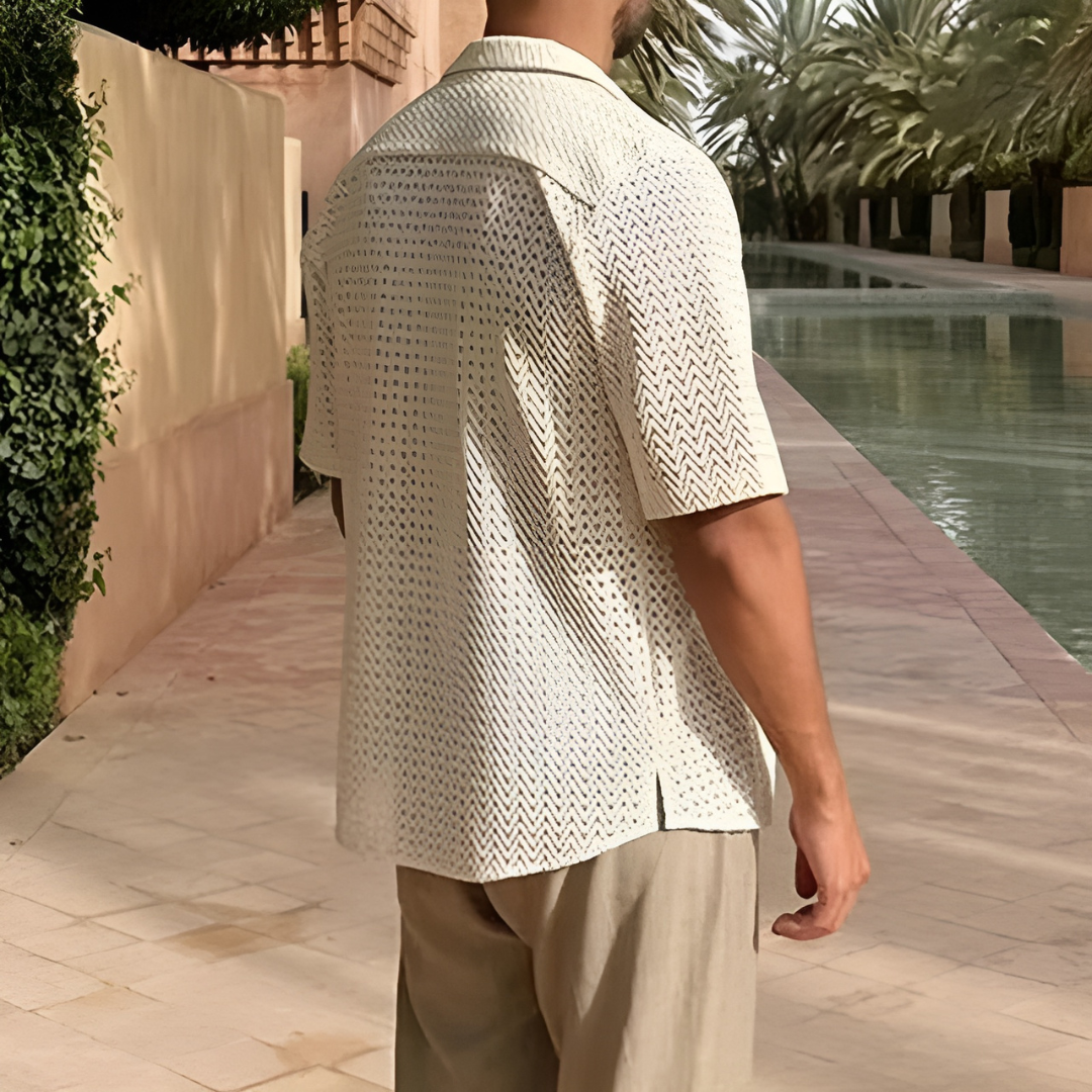 Confortevole polo da uomo in maglia traspirante - ideale per l'uso quotidiano
