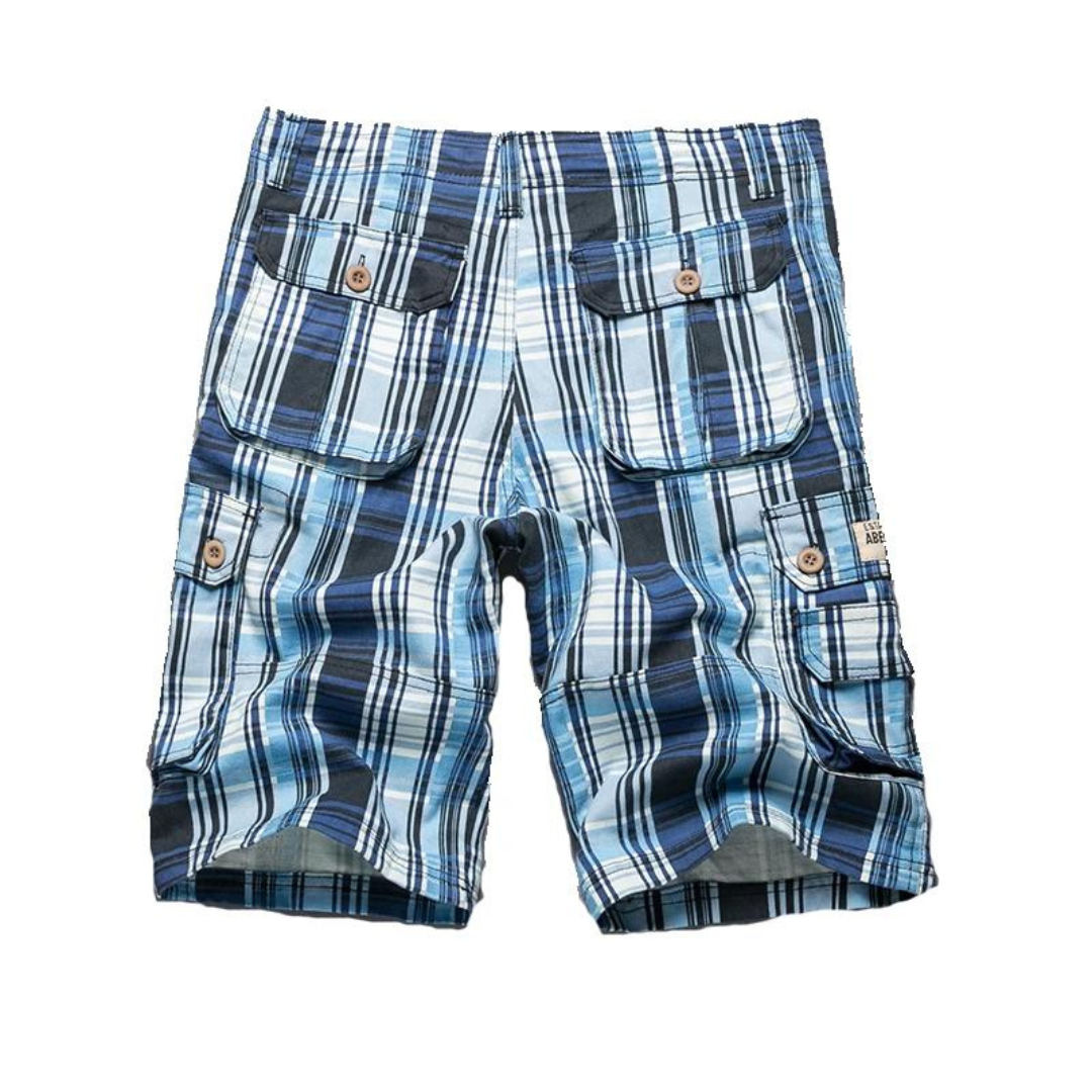 Comodi pantaloncini cargo da uomo in cotone - ideali per la spiaggia e per l'uso quotidiano