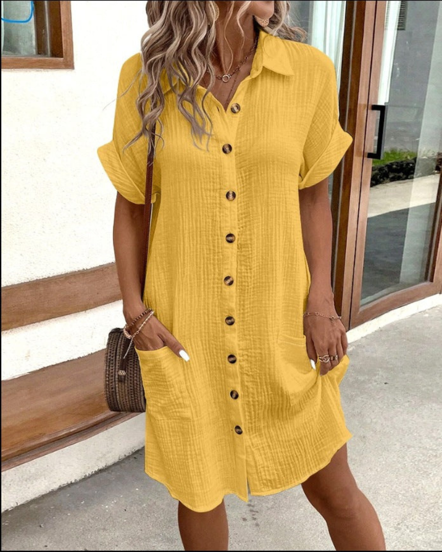 Elegante abito camicia da donna per un look elegante e alla moda