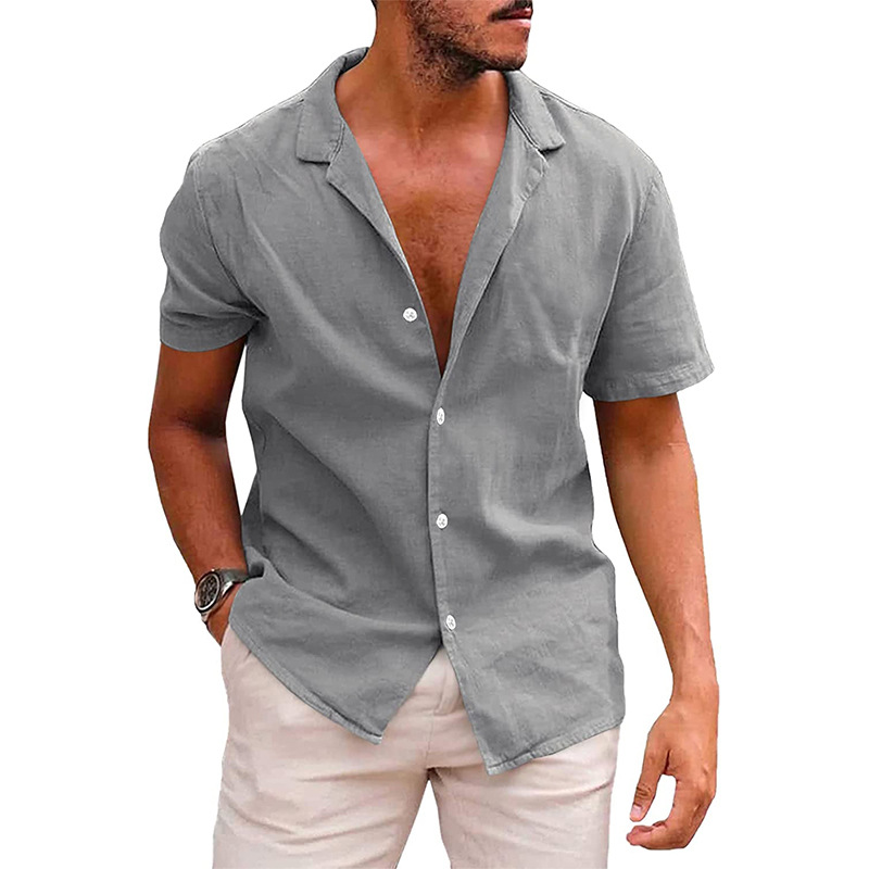 Camicia da uomo estiva e casual per giornate comode e disinvolte