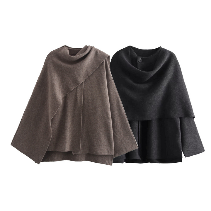 Maddalena™ - Trench in lana con sciarpa