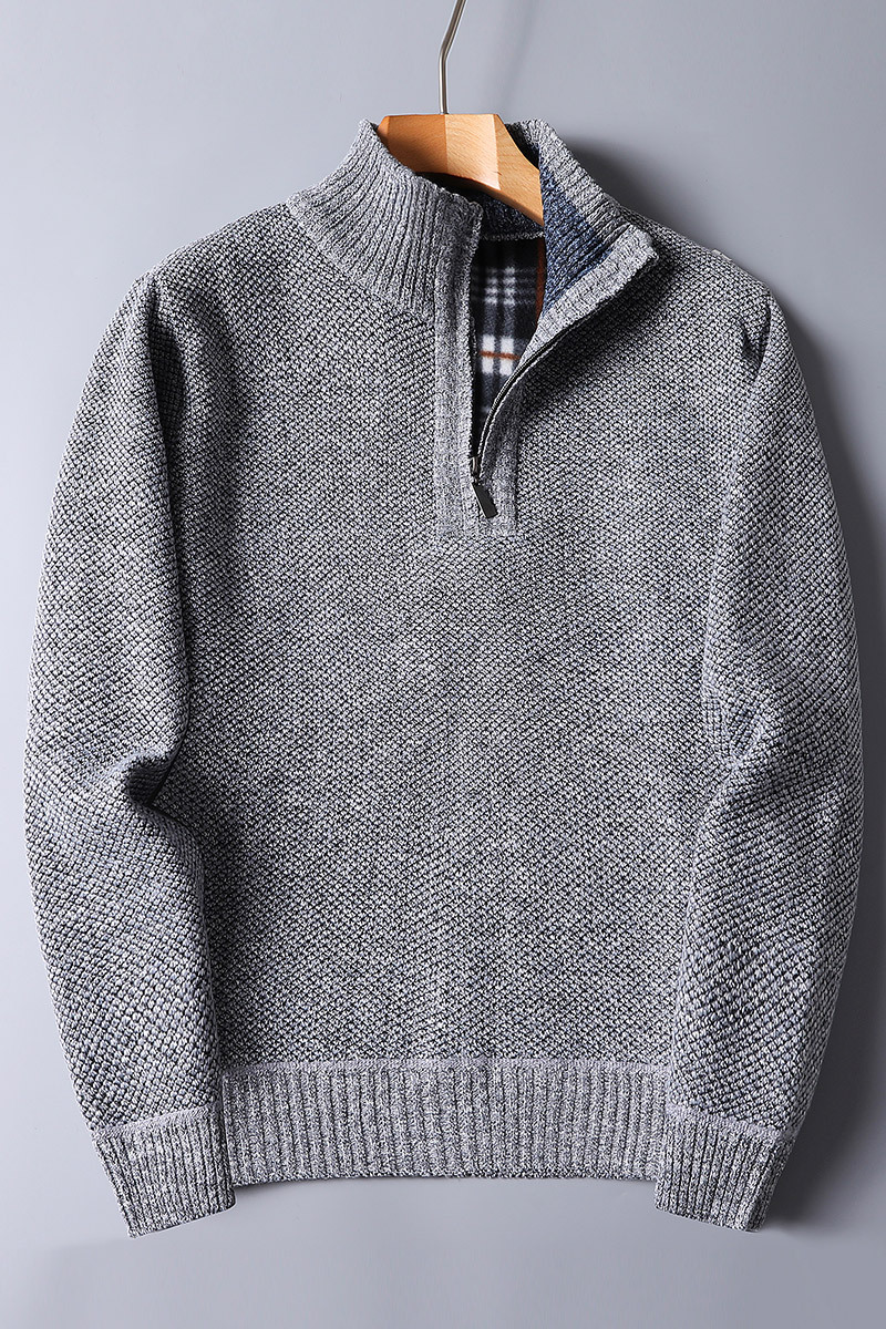 Maglione da uomo con zip per il massimo comfort