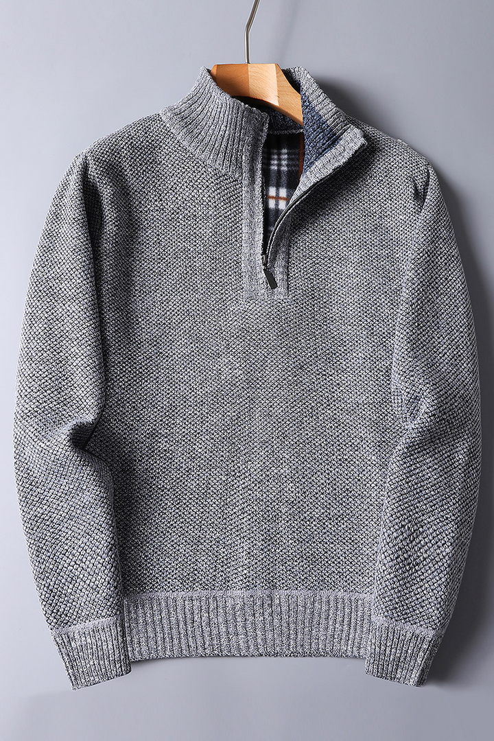 Maglione da uomo con zip per il massimo comfort