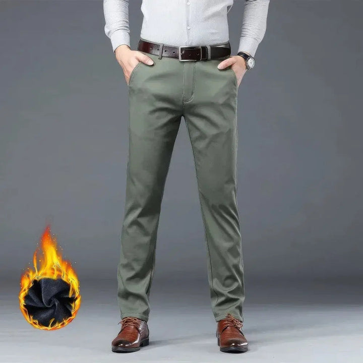 Pantaloni invernali eleganti da uomo in caldo pile - comfort e stile per le giornate fredde