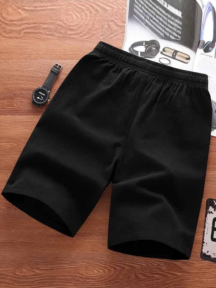 Eleganti pantaloncini estivi da uomo con cordoncino regolabile e struttura morbida e confortevole per ogni uomo