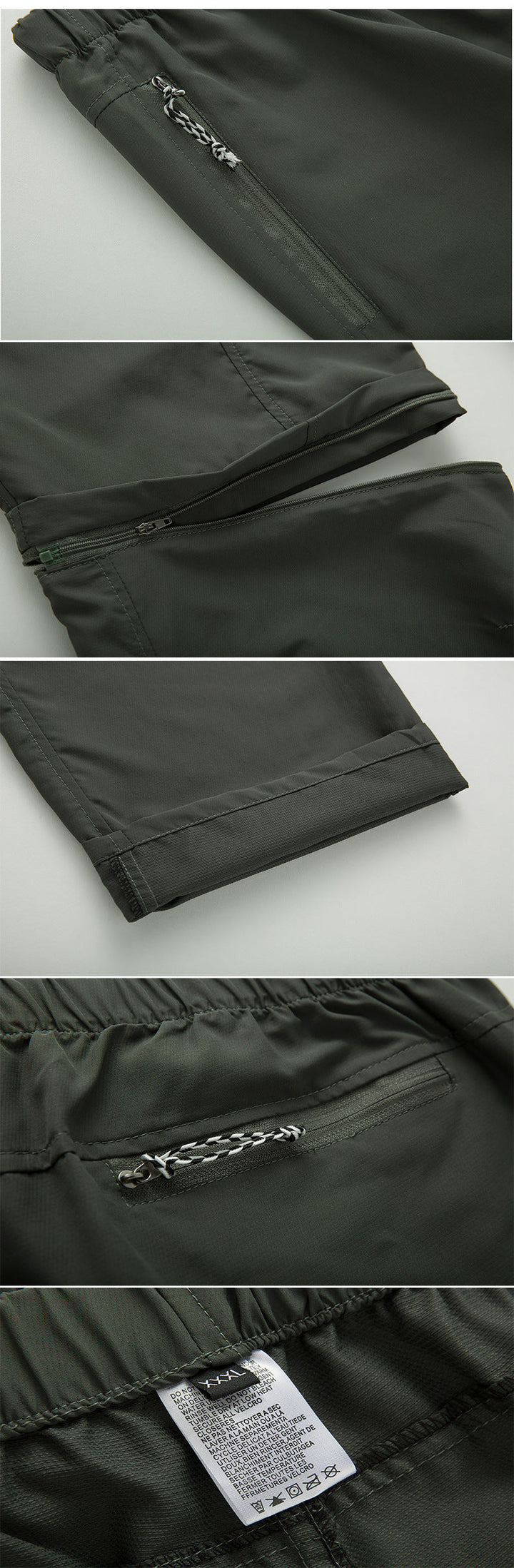 Versatili pantaloni da uomo 2 in 1 per l'escursionismo - resistenti e confortevoli per qualsiasi avventura