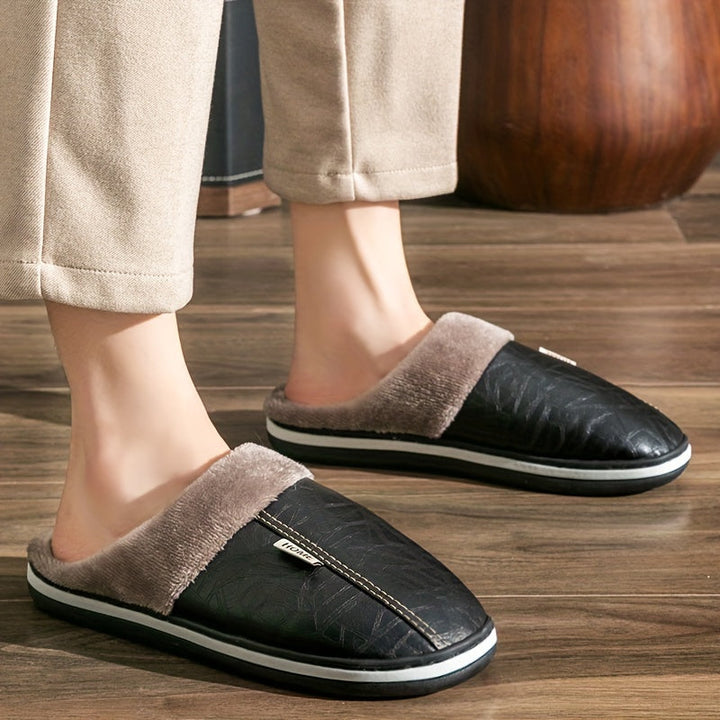 Heidi-Mode - Pantofole classiche da uomo comode ed eleganti, perfette per le giornate fredde