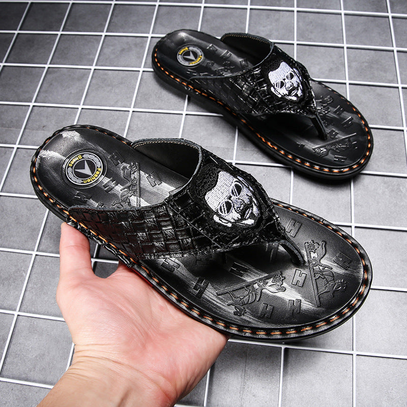 Ricky - Infradito in pelle da uomo eleganti e raffinati per il massimo comfort