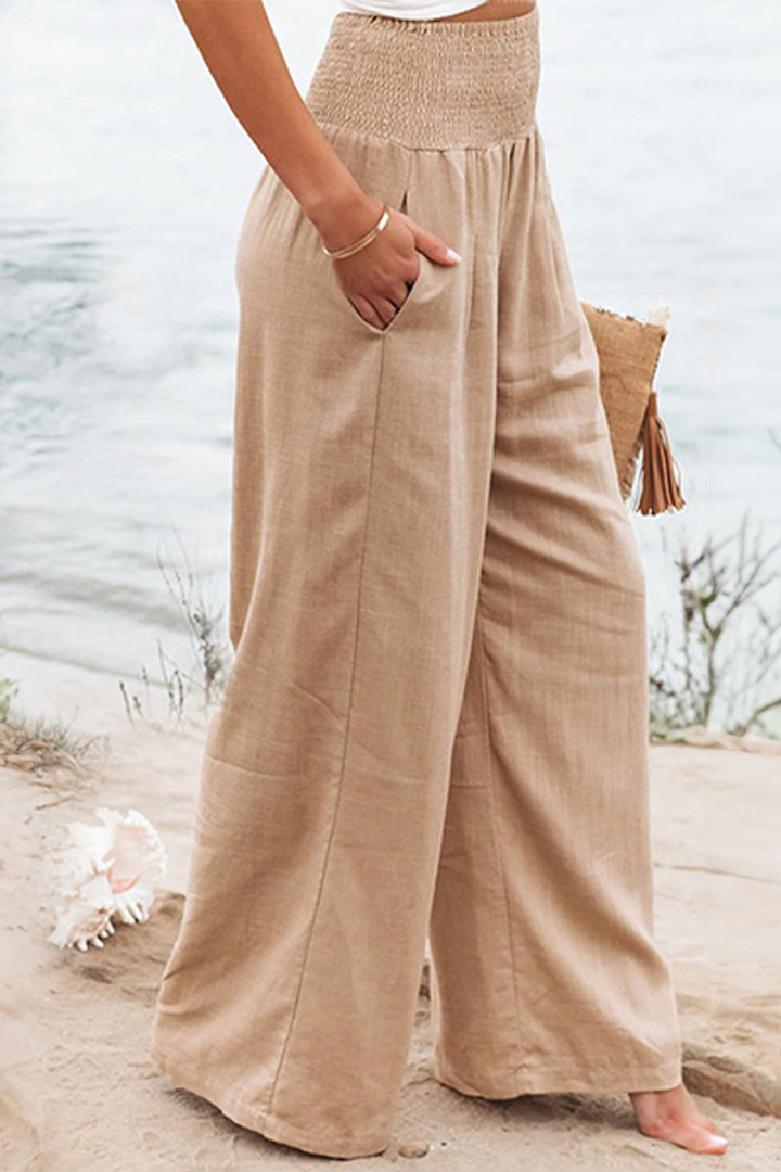 Pantaloni eleganti a vita alta da donna - eleganza e comfort per tutti i giorni