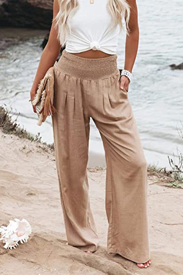 Pantaloni eleganti a vita alta da donna - eleganza e comfort per tutti i giorni