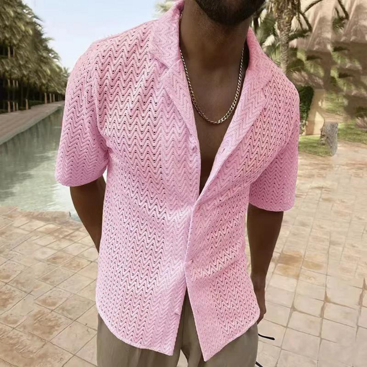 Confortevole polo da uomo in maglia traspirante - ideale per l'uso quotidiano