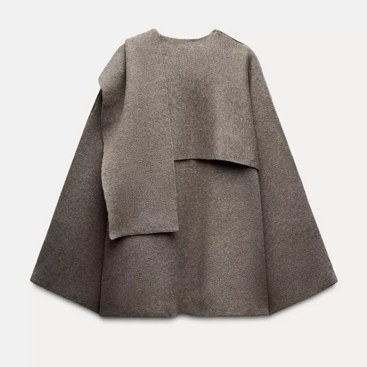 Maddalena™ - Trench in lana con sciarpa