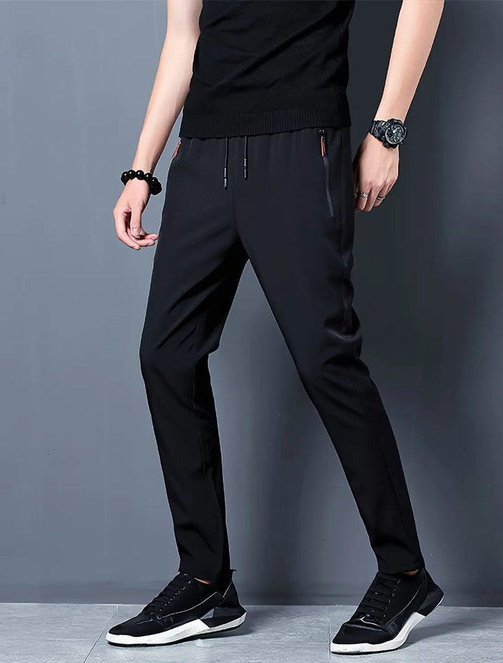 VIQA Pantaloni sportivi slim fit da uomo - Vestiti leggeri e flessibili per tutti i giorni e per l'allenamento