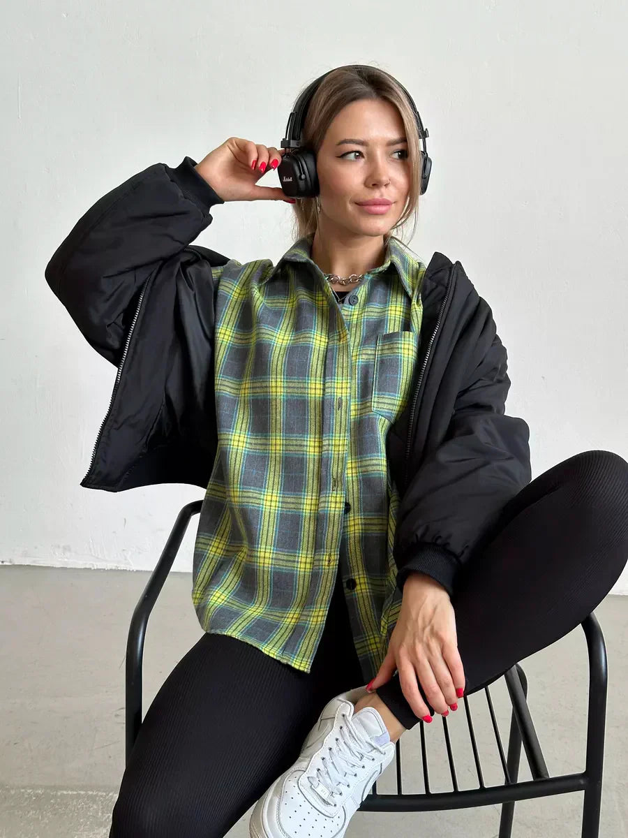 <html>Caitlin - Camicia in flanella a quadri elegante per un look perfetto</html>