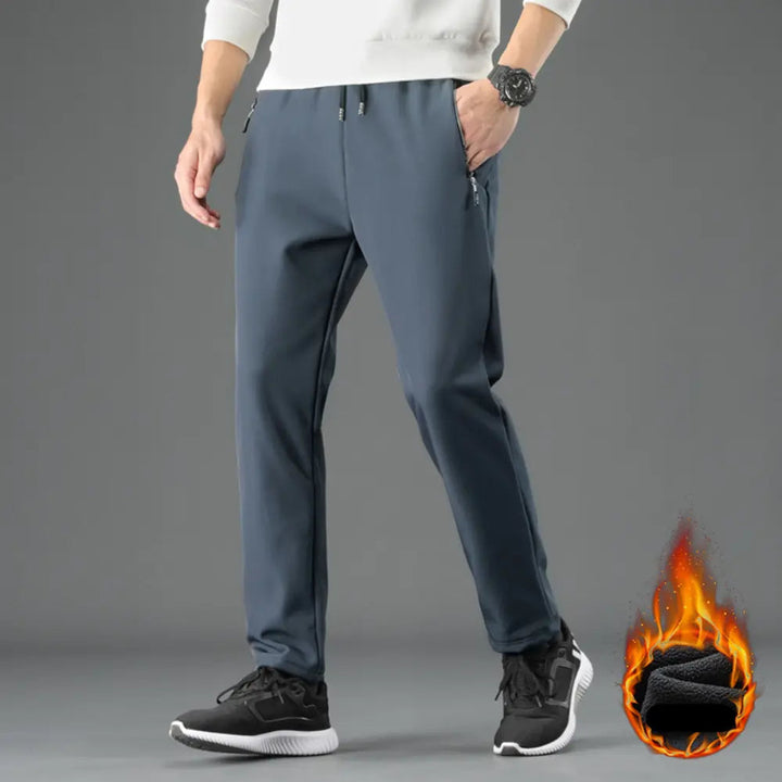 Pantaloni da uomo antivento con profondità e fodera in pile - comfort e protezione per tutti i giorni