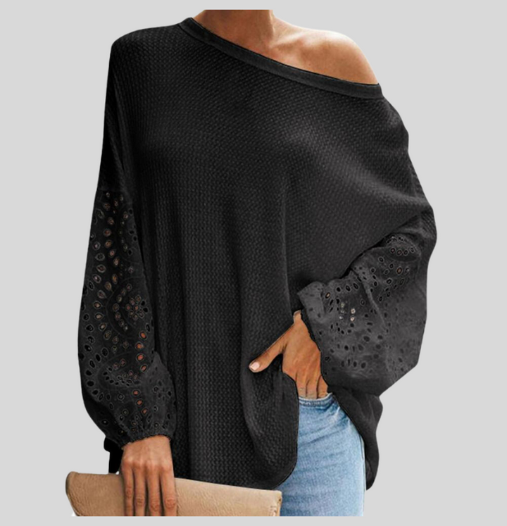 Elegante camicetta da donna con spalle scoperte per un look elegante e alla moda