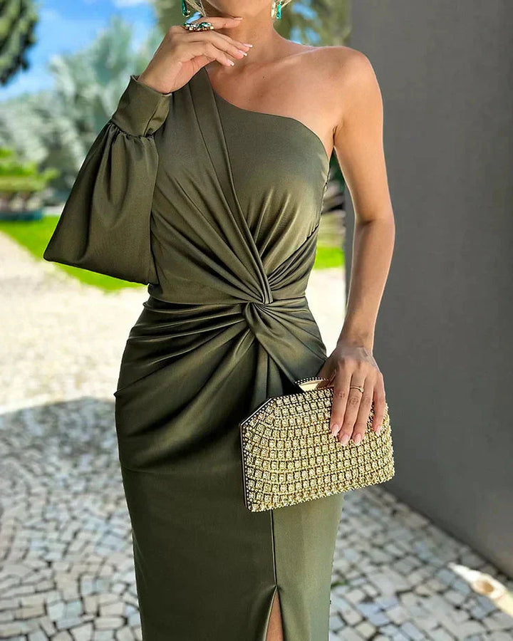Taylee | Abito maxi con spalla scoperta