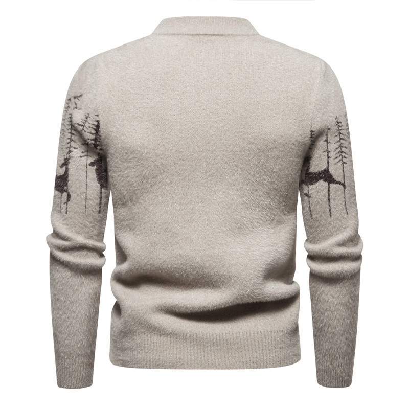 Elegante maglione natalizio da uomo dal design lussuoso