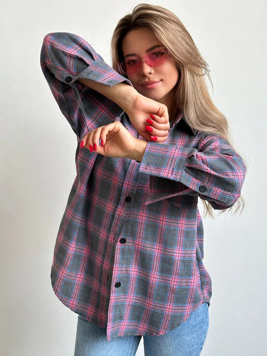 <html>Caitlin - Camicia in flanella a quadri elegante per un look perfetto</html>