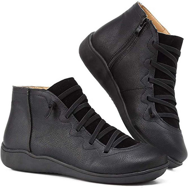 Romina™ - Stivali piatti casual in pelle