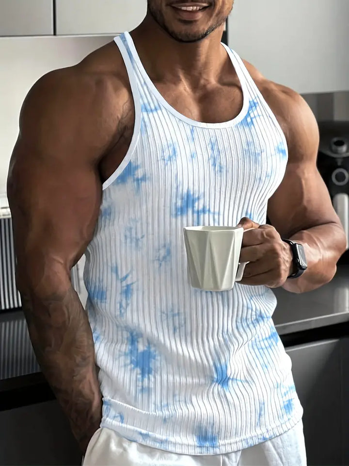 T-shirt da uomo senza maniche con scollo rotondo - perfetta per l'allenamento e con una vestibilità perfetta garantita