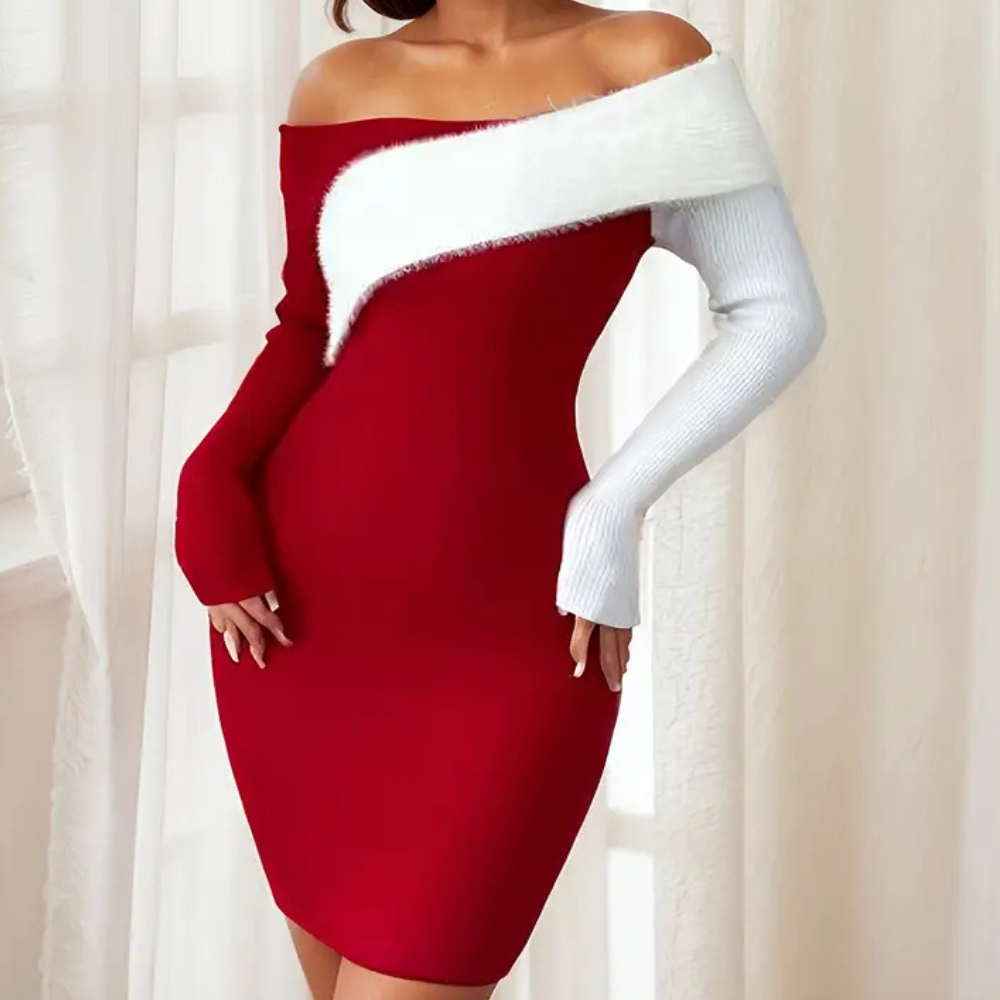 Sylvana - Stijlvolle Bodycon Mini Jurk met Eén Schouder voor een Verleidelijk Uiterlijk
