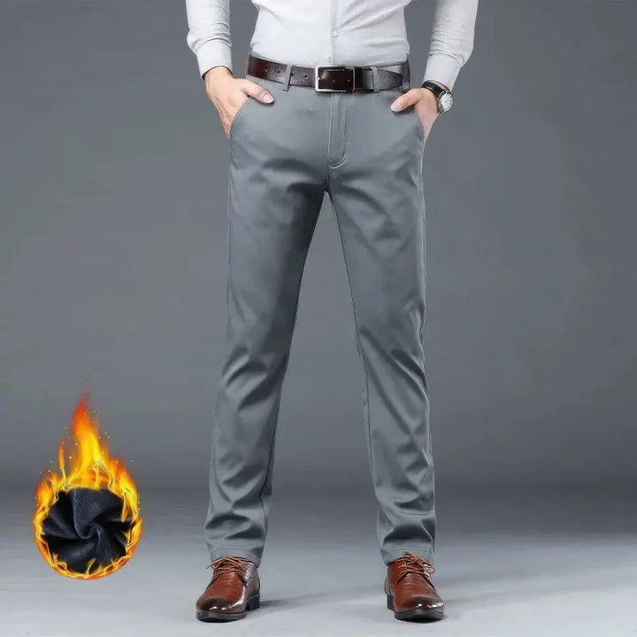 Pantaloni invernali eleganti da uomo in caldo pile - comfort e stile per le giornate fredde