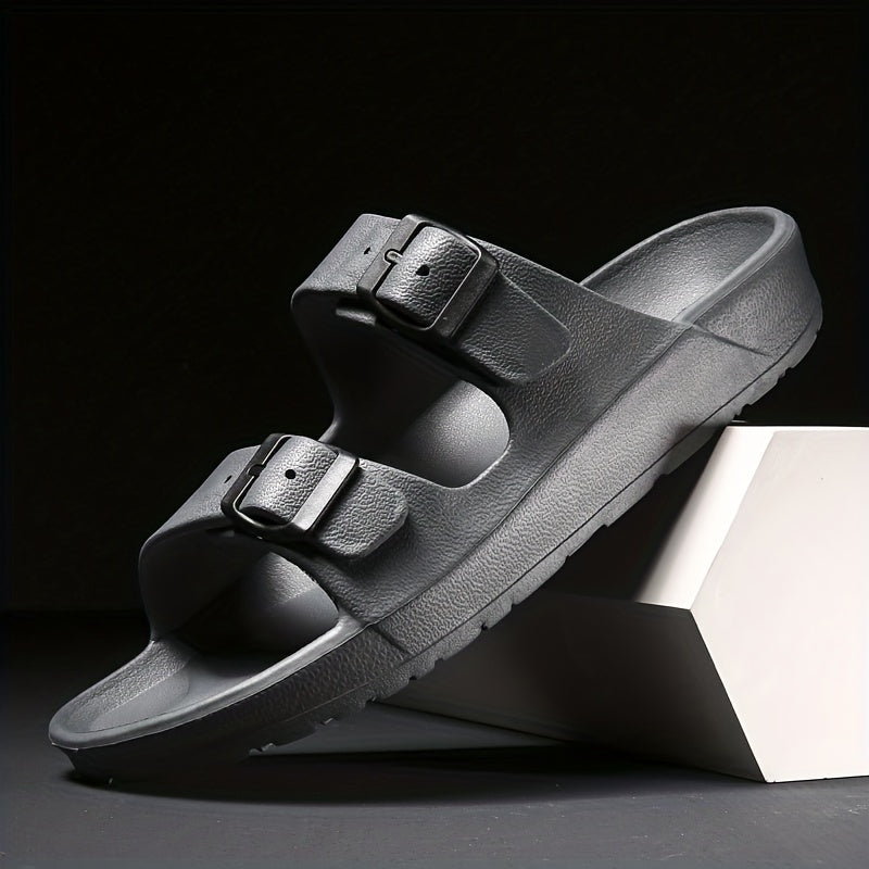 Eleganti sandali da uomo con doppia fibbia per il massimo comfort