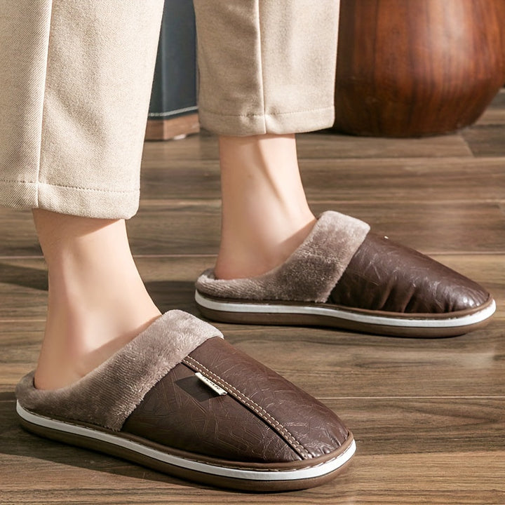 Heidi-Mode - Pantofole classiche da uomo comode ed eleganti, perfette per le giornate fredde