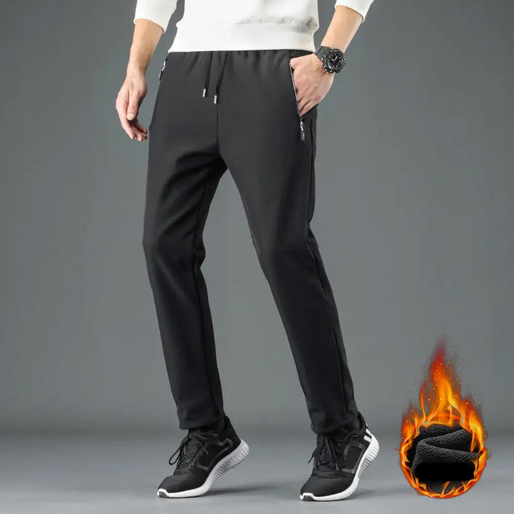 Pantaloni da uomo antivento con profondità e fodera in pile - comfort e protezione per tutti i giorni