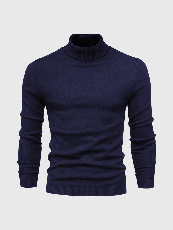 Confortevole maglione dolcevita lavabile da uomo - stile e comfort per tutti i giorni