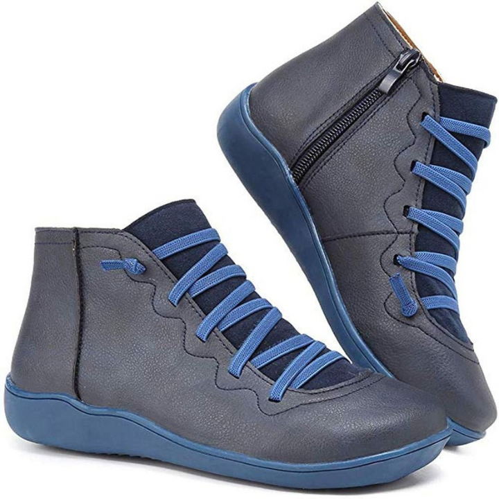 Romina™ - Stivali piatti casual in pelle