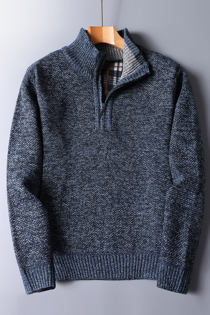 Maglione da uomo con zip per il massimo comfort
