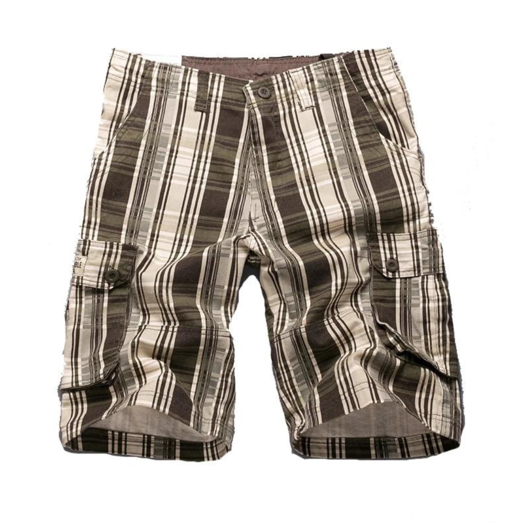Comodi pantaloncini cargo da uomo in cotone - ideali per la spiaggia e per l'uso quotidiano
