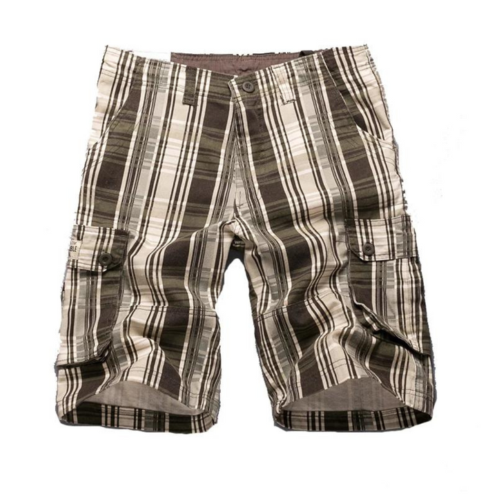Comodi pantaloncini cargo da uomo in cotone - ideali per la spiaggia e per l'uso quotidiano