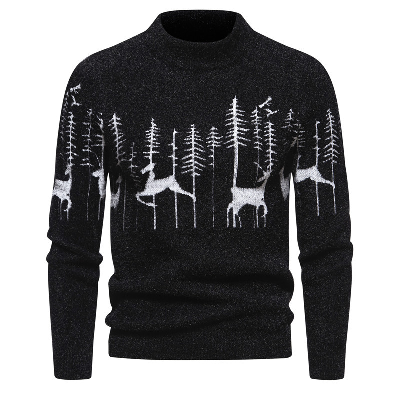 Elegante maglione natalizio da uomo dal design lussuoso