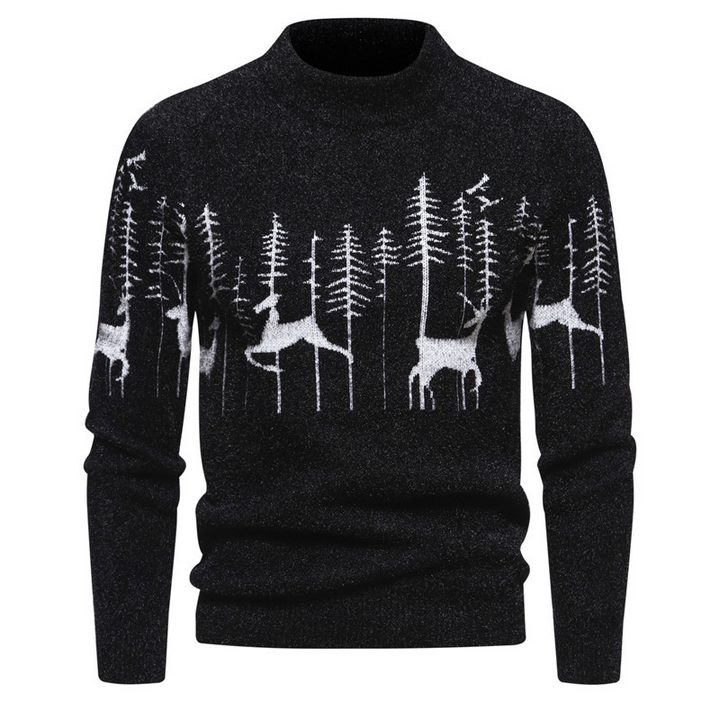 Elegante maglione natalizio da uomo dal design lussuoso