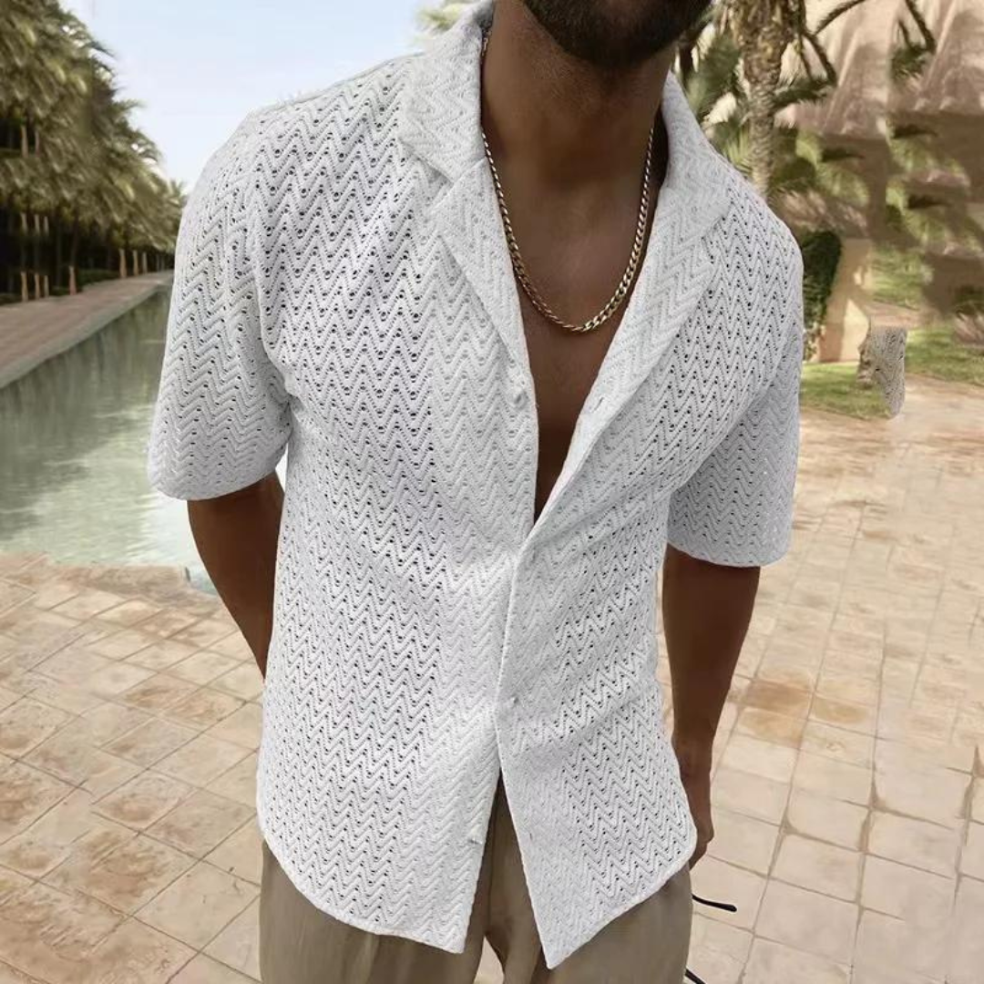 Confortevole polo da uomo in maglia traspirante - ideale per l'uso quotidiano