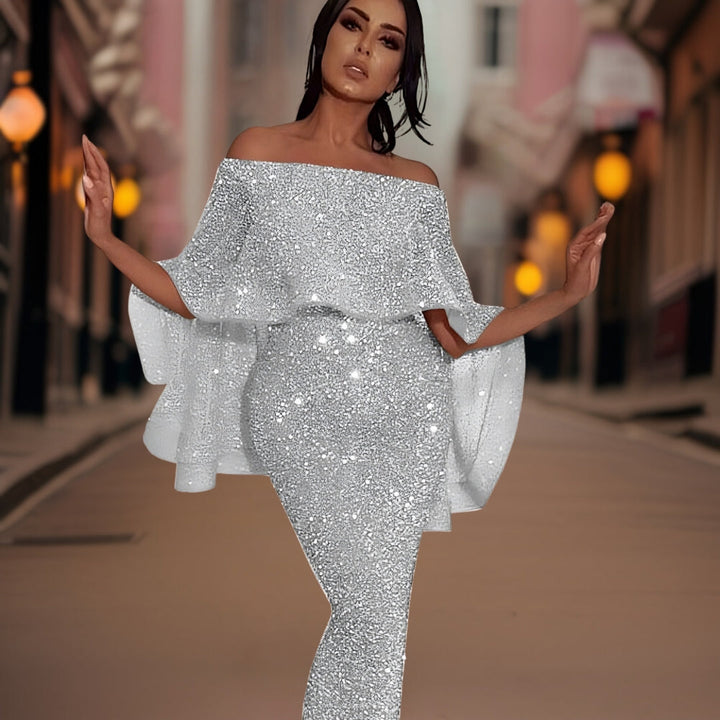 Elegante Verity Avondjurk met Schouderdetails voor Dames