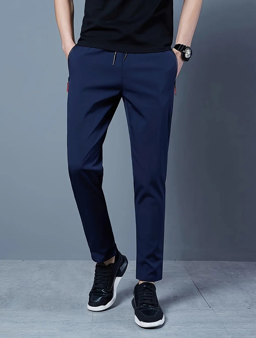 VIQA Pantaloni sportivi slim fit da uomo - Vestiti leggeri e flessibili per tutti i giorni e per l'allenamento