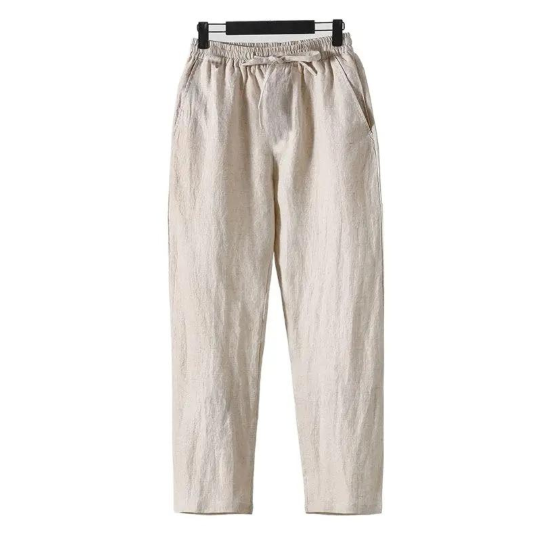 Pantaloni estivi da uomo ultraleggeri in lino arioso per il massimo comfort e libertà di movimento