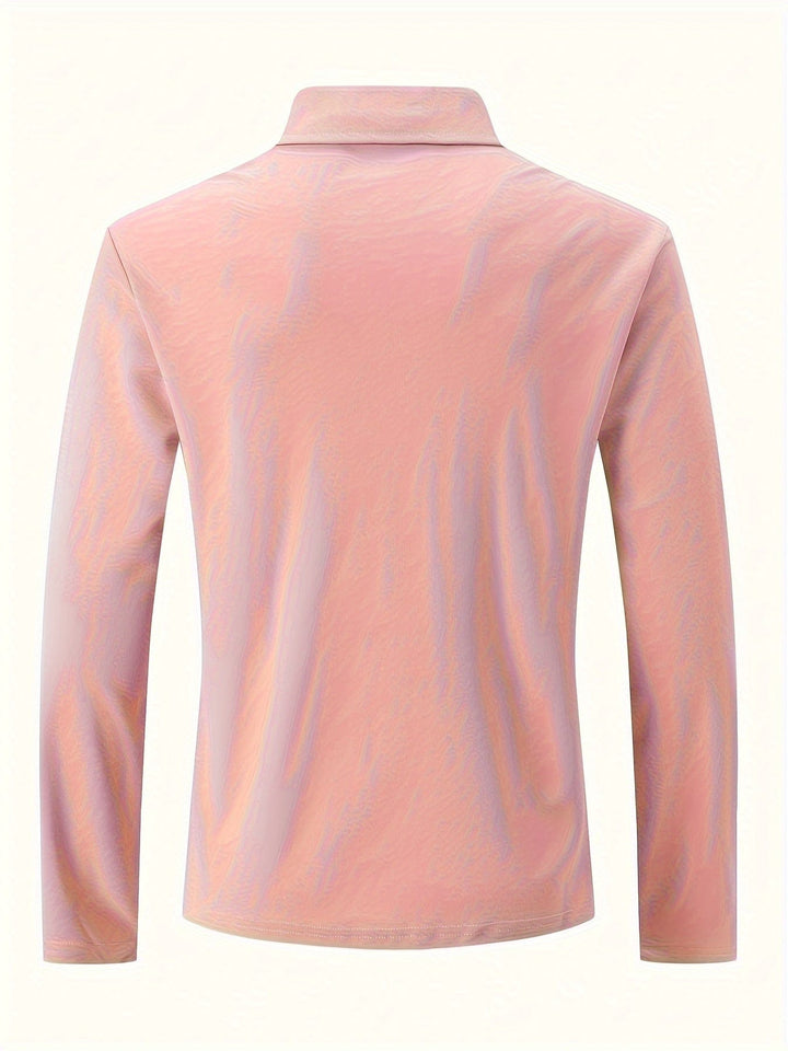Emiliano™ - Camicia a maniche lunghe con collo alla coreana!