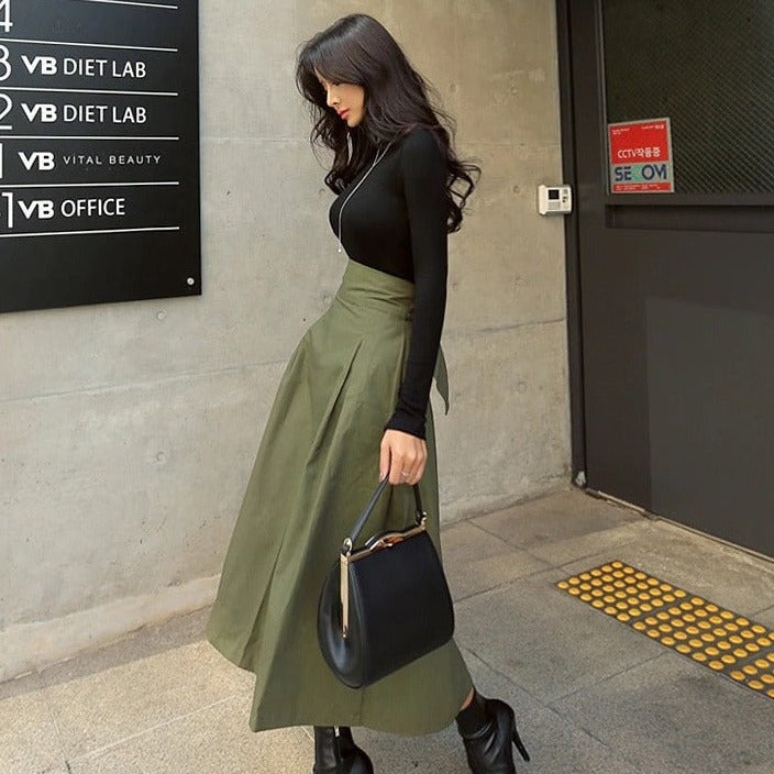 Gonna lunga da donna elegante e raffinata, ideale per donne sicure di sé