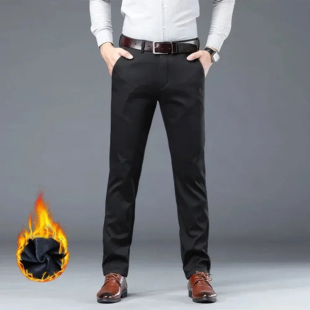 Pantaloni invernali eleganti da uomo in caldo pile - comfort e stile per le giornate fredde