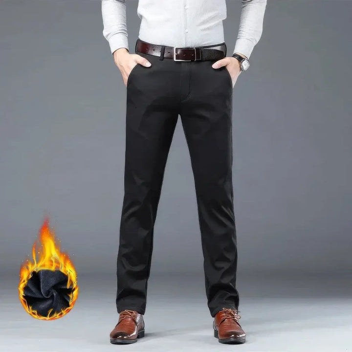 Pantaloni invernali eleganti da uomo in caldo pile - comfort e stile per le giornate fredde