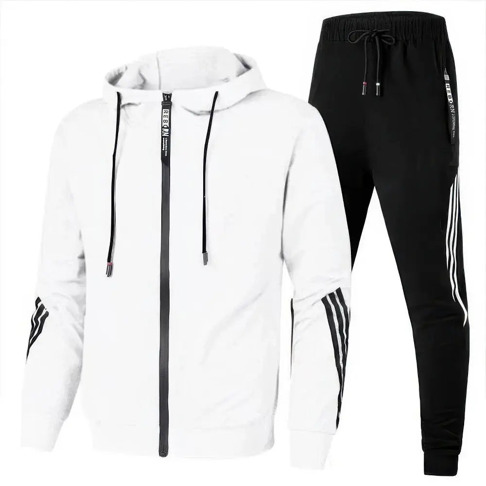Set felpa sportiva e pantaloni da corsa da uomo - abbigliamento da allenamento comodo e alla moda