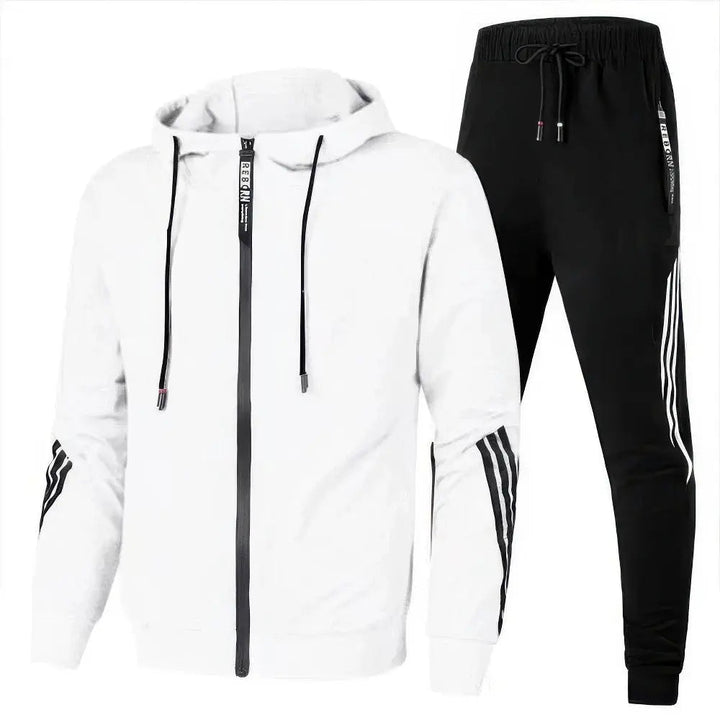 Set felpa sportiva e pantaloni da corsa da uomo - abbigliamento da allenamento comodo e alla moda