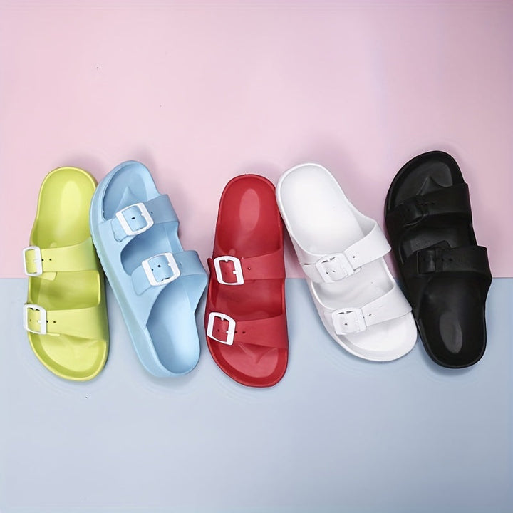Eleganti sandali da uomo con doppia fibbia per il massimo comfort