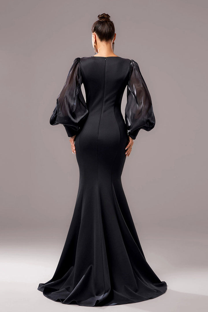 Celestine - Abito Elegante con Maniche Trasparenti