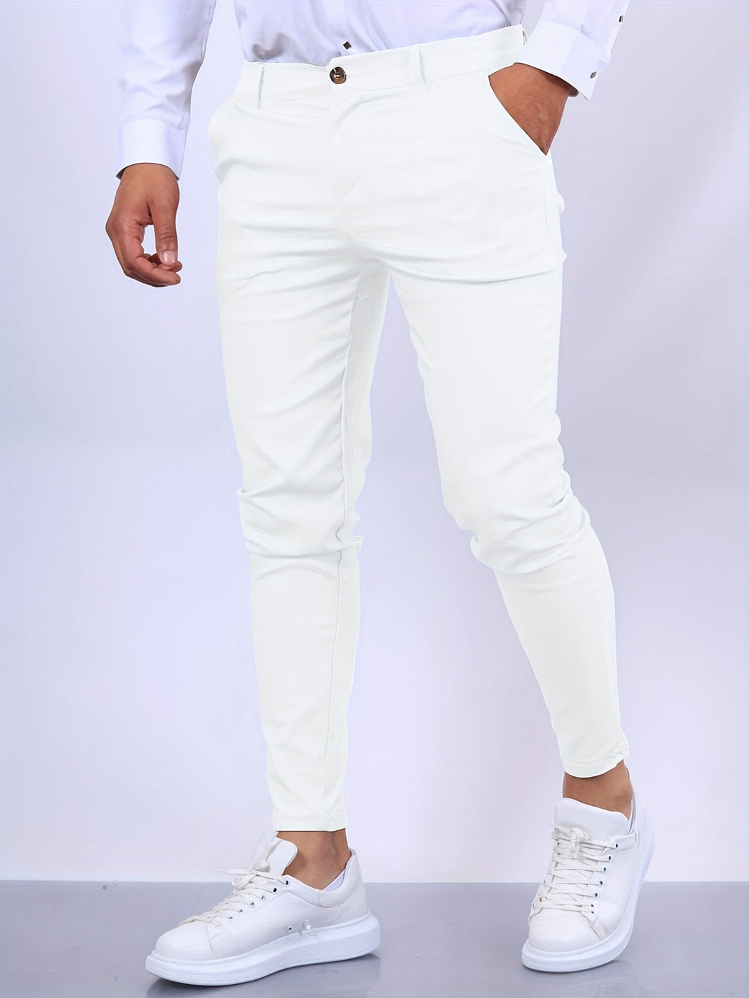 Eleganti pantaloni slim fit da uomo - design moderno ed elegante per un look unico